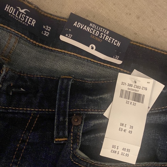 Men’s Hollister skinny blue jeans - Picture 2 of 4